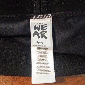 Zumba Fitness Black Patterned Leggings Sz S